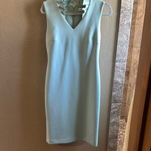 Calvin Klein Light Mint Green Sleeveless Midi Dress